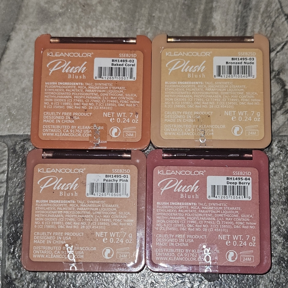 Kleancolor Plush Blush Entire Set- Discontinued - BNIB - Picture 4 of 6